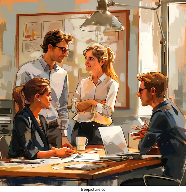 business meeting in the office