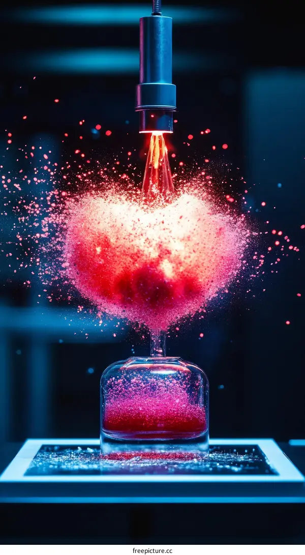 Colorful Explosion of Liquid Chemistry Experiment