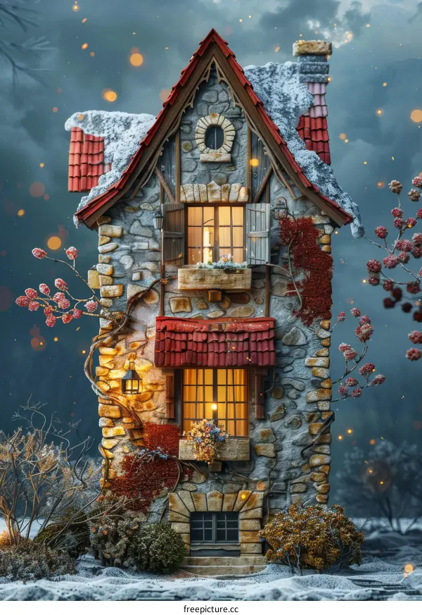 Winter Wonderland Fairy Tale House