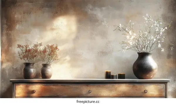 Rustic Interior Decor with Floral Arrangements