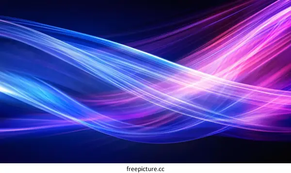 Abstract Colorful Light Trails