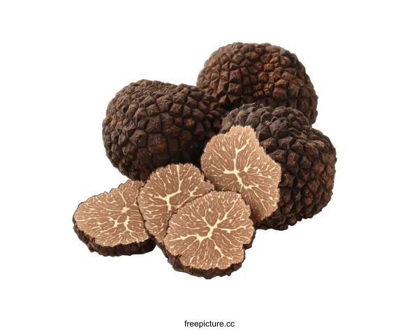 [Transparent Background PNG]Close up of Fresh Black Truffles