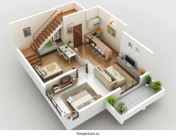 Modern Two-Story House Floor Plan Design