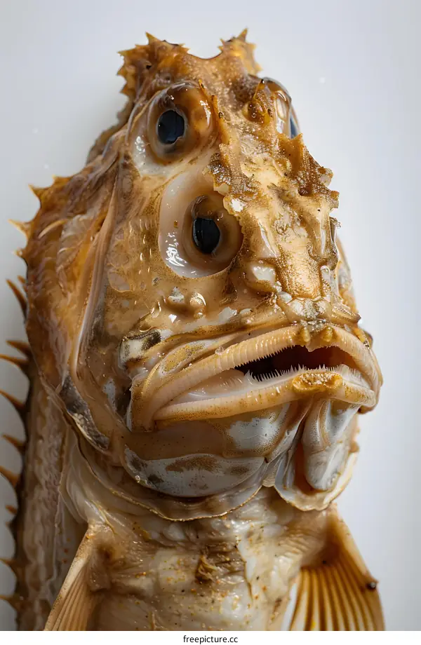 Close-Up of Fish Head