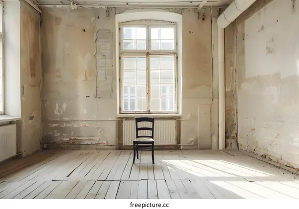 Empty Room with Chair and Window