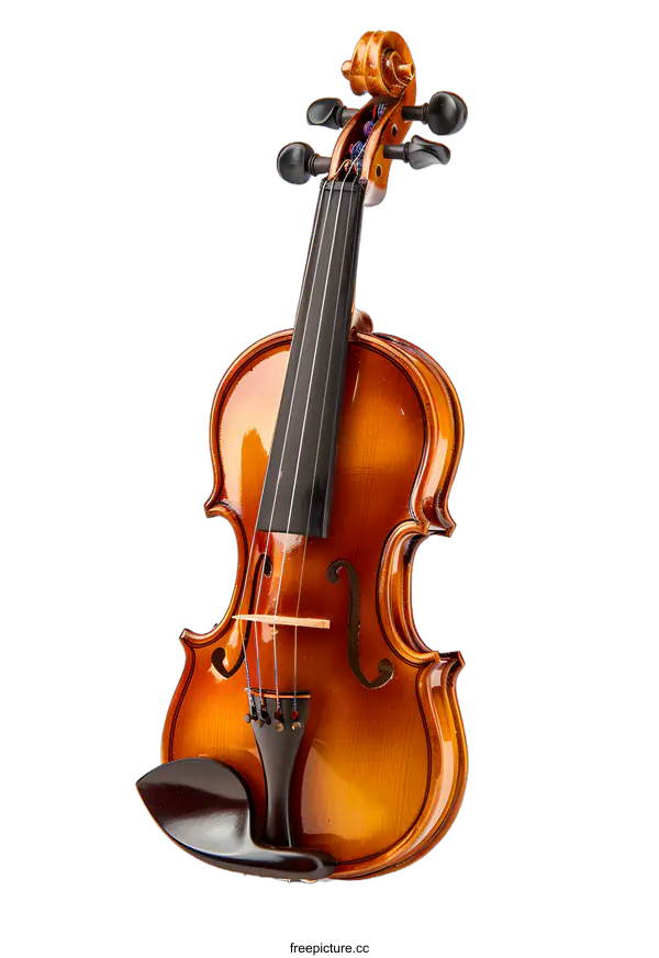 [Transparent Background PNG]Violin on white background