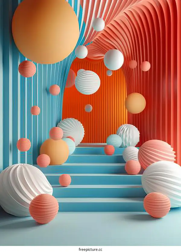 Abstract Colorful Geometric Shapes