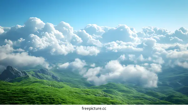 Green Hills and White Clouds