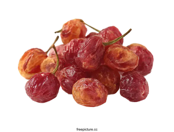 [Transparent Background PNG]Dried Cherries Close-up