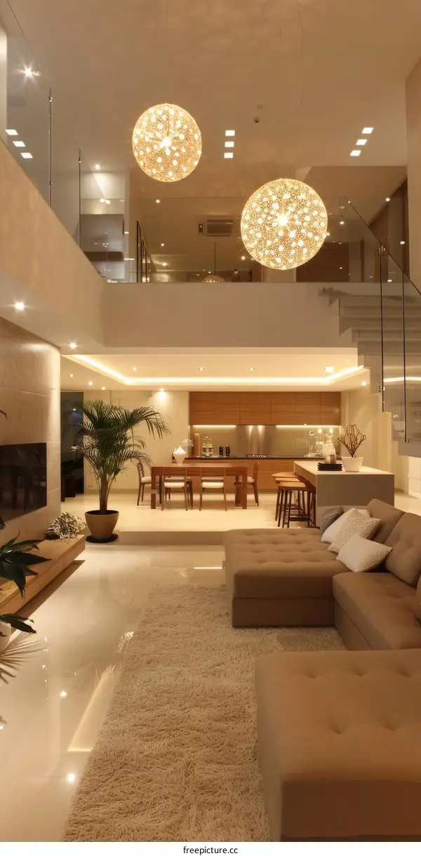 Modern luxury living room interior design