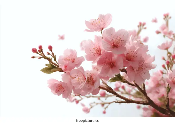 Beautiful Pink Cherry Blossoms in Spring