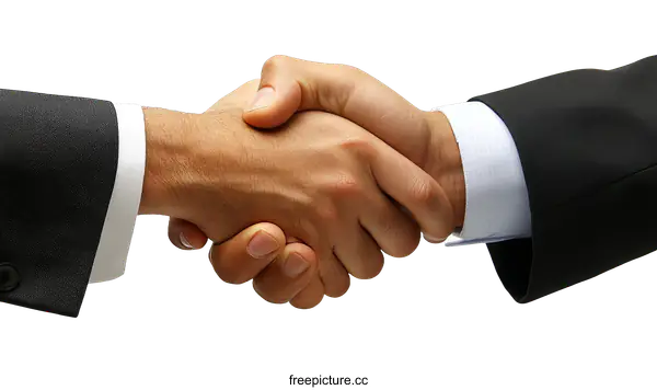 [Transparent Background PNG]Business Deal Agreement Handshake