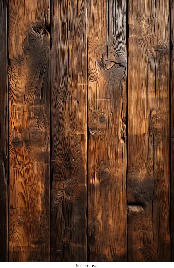 Old Wooden Background with Grain and Texture