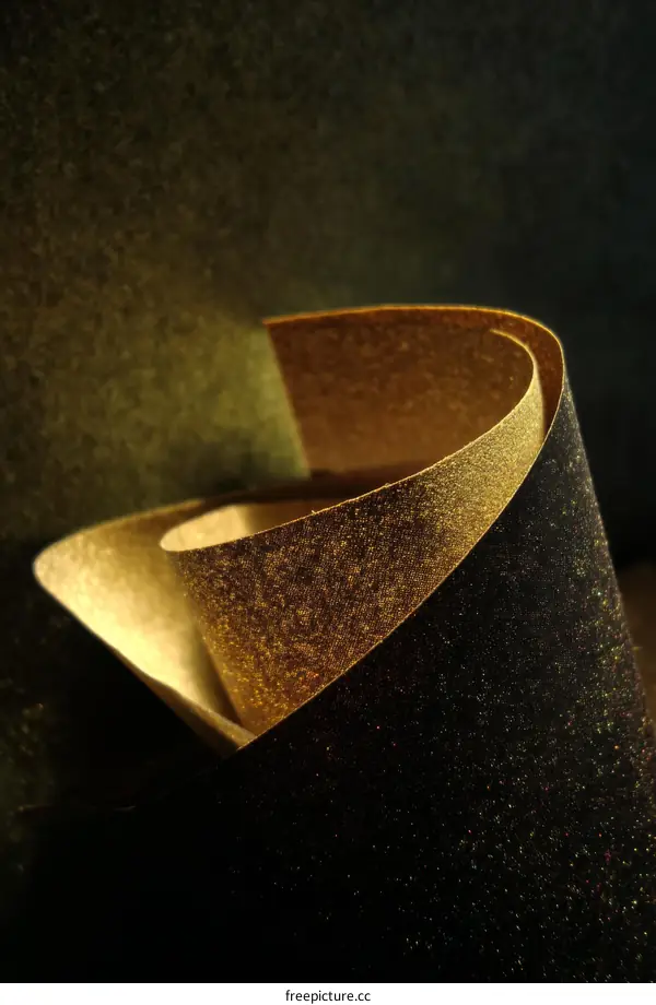 Abstract Golden and Black Texture Design