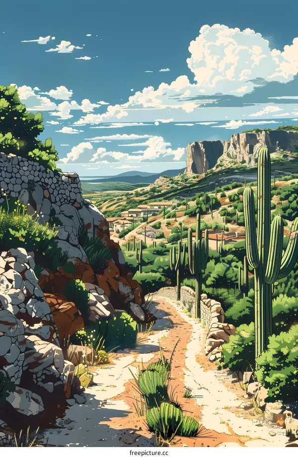 Cactus in the desert