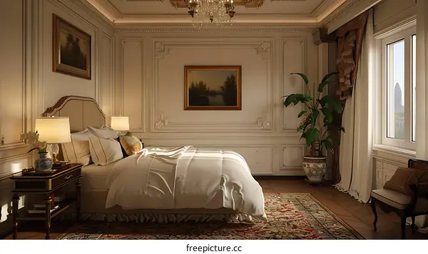 European luxury bedroom