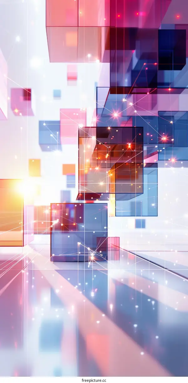 Glowing Cubes in a Networked Space