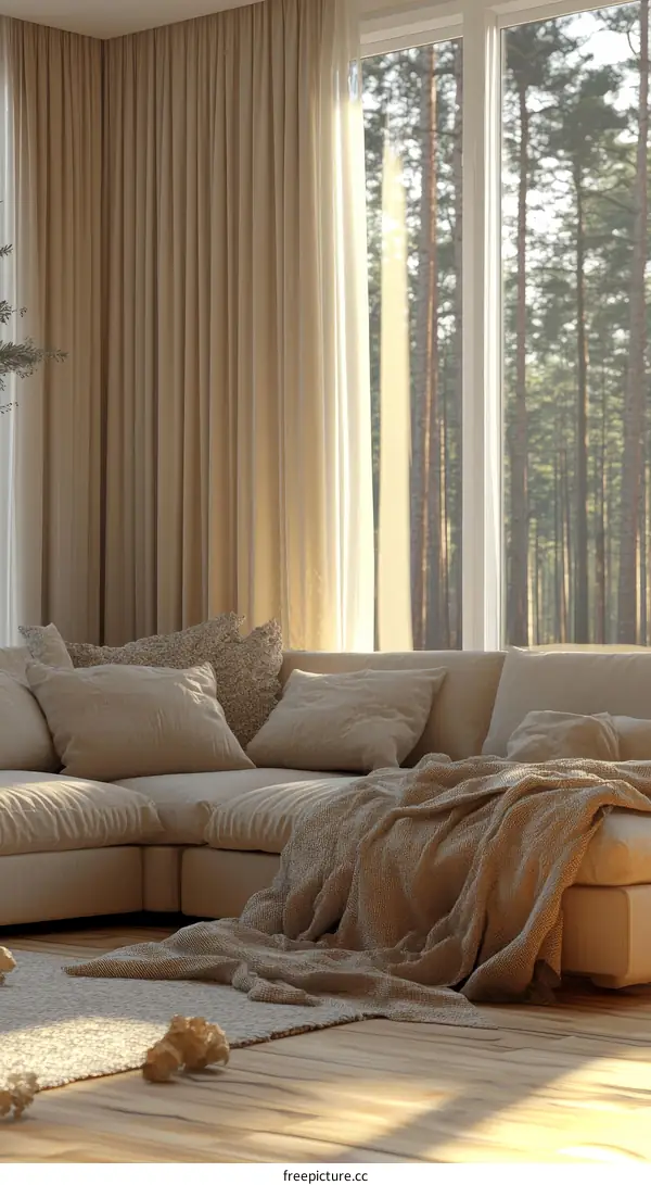 Modern Living Room with Natural Light