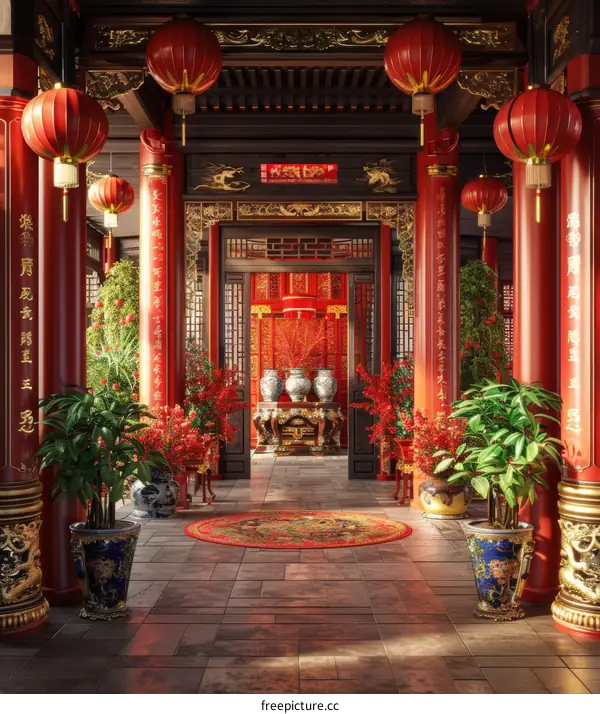 Splendor of a Grand Chinese Palace