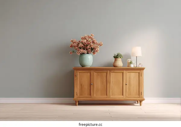 Elegant Modern Interior Design with Wooden Furniture