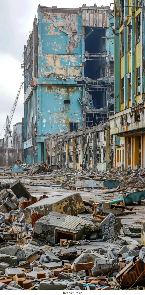 Ruins of an industrial building