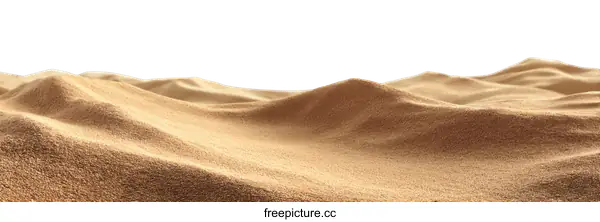 [Transparent Background PNG]Desert Sand Dunes Texture Close-up