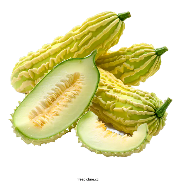 [Transparent Background PNG]Fresh fruit slices on a white background