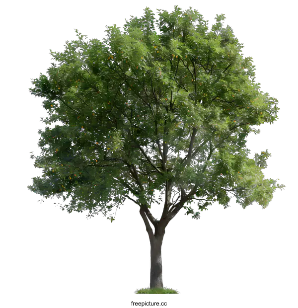 [Transparent Background PNG]Green Tree Isolated on White Background