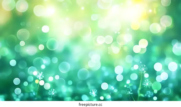 Abstract Springtime Bokeh Background