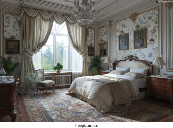 Elegant Classic Bedroom Interior Design