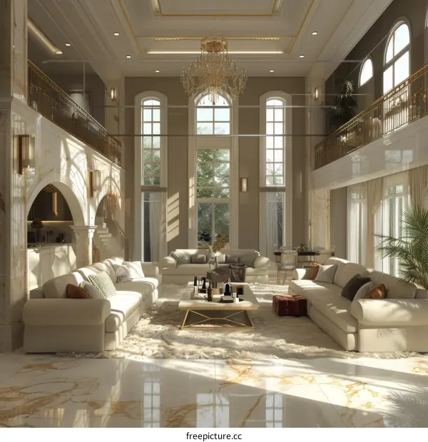 Modern Luxury Living Room Interior With Stylish Decor