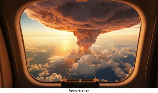 A Mushroom Cloud from a Nuclear Explosion