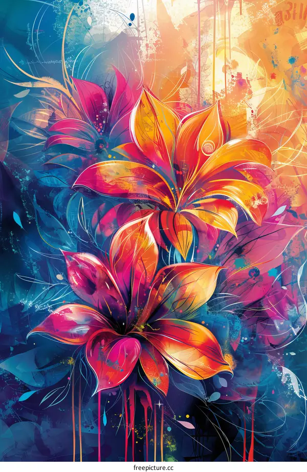 Vibrant Floral Illustration