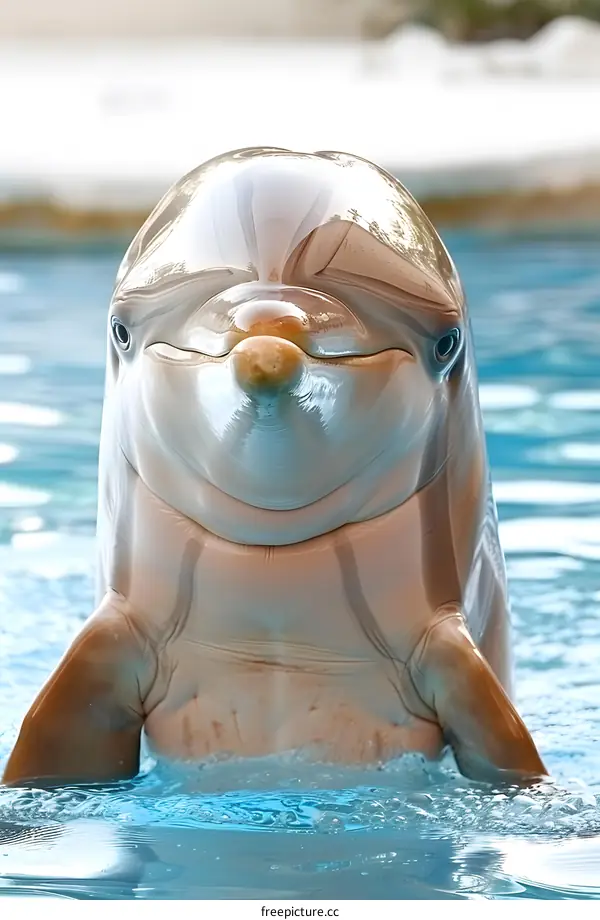 Dolphin Emerging from Water