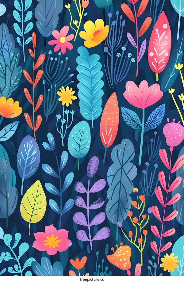 Colorful Floral Pattern Design
