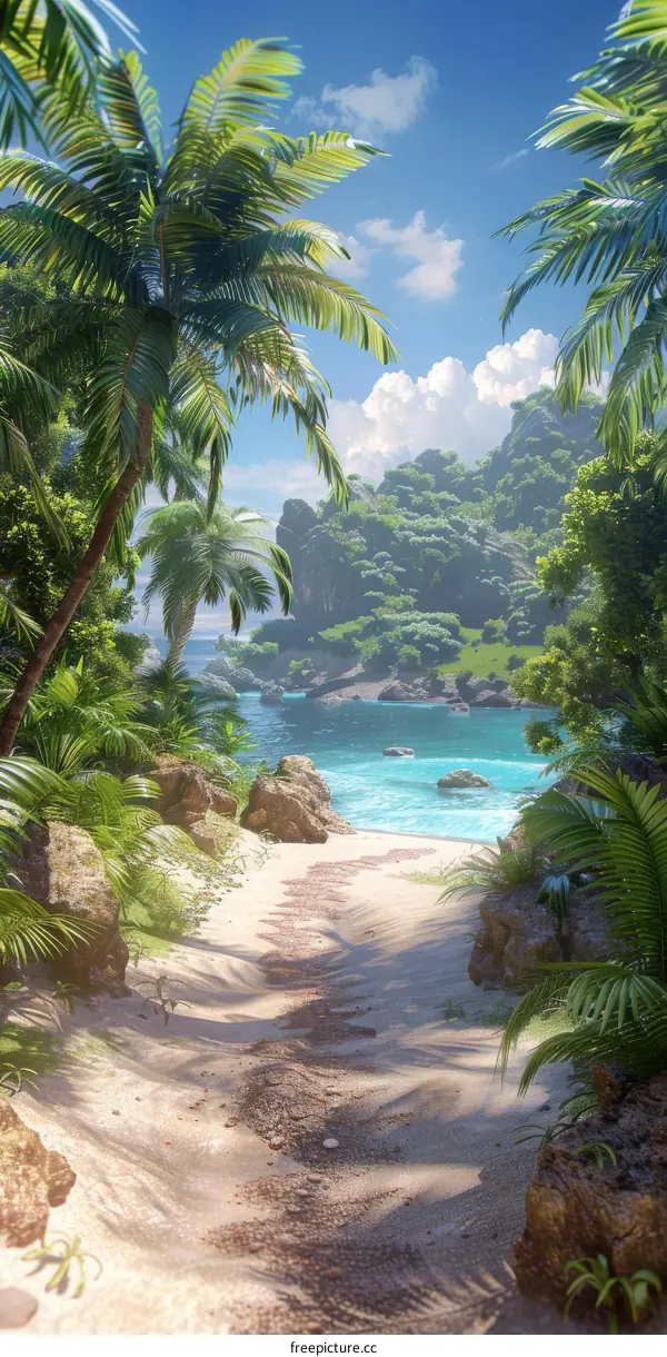 Path to Paradise: Discover a Stunning Tropical Beach Oasis