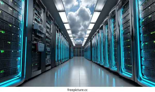 Modern Data Center with Advanced Technology