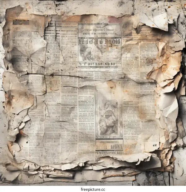 Early 20th Century Vintage Newspaper Cutouts