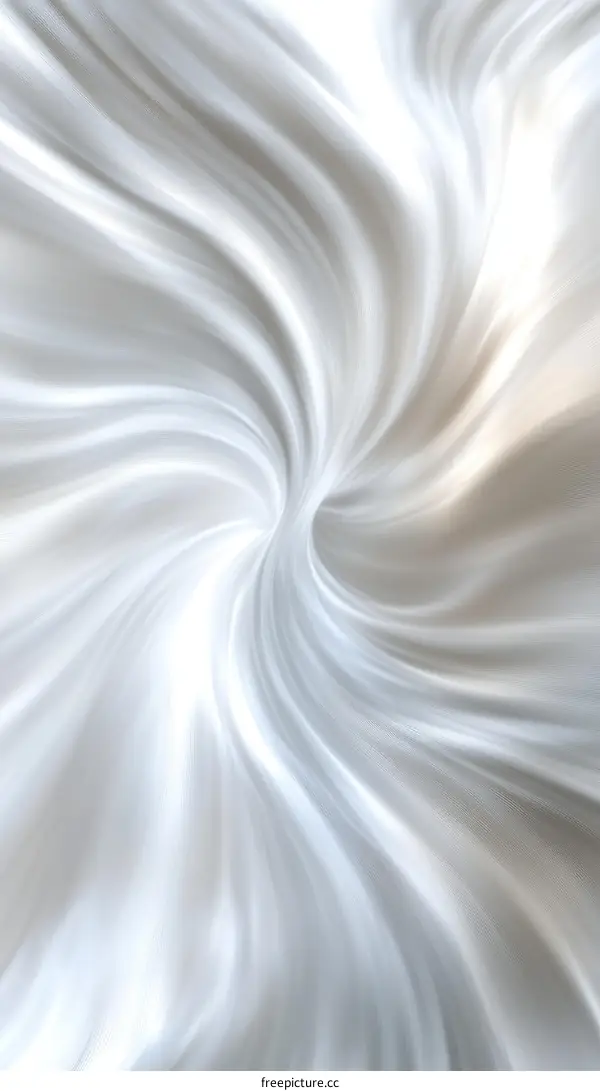 Abstract Flowing White Fabric Texture
