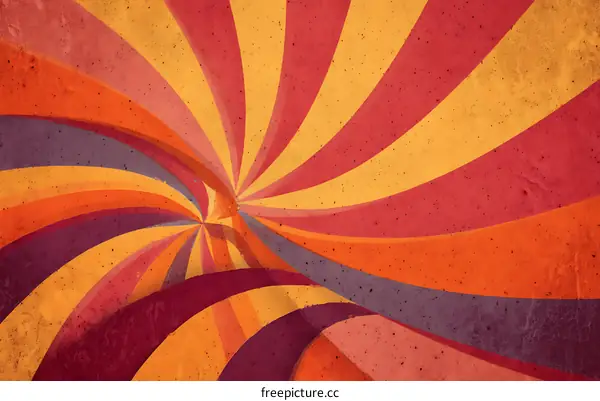 Retro Vintage Colorful Radial Background Design