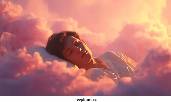 Sleeping in the Clouds Dreamy Landscape