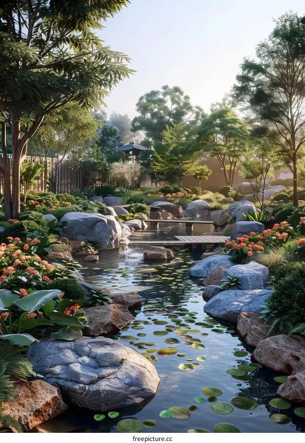 Japanese Zen Garden: Tranquility and Simplicity