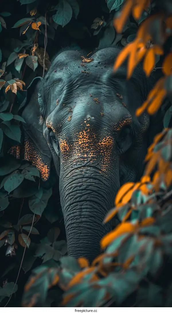 Elephant in the jungle