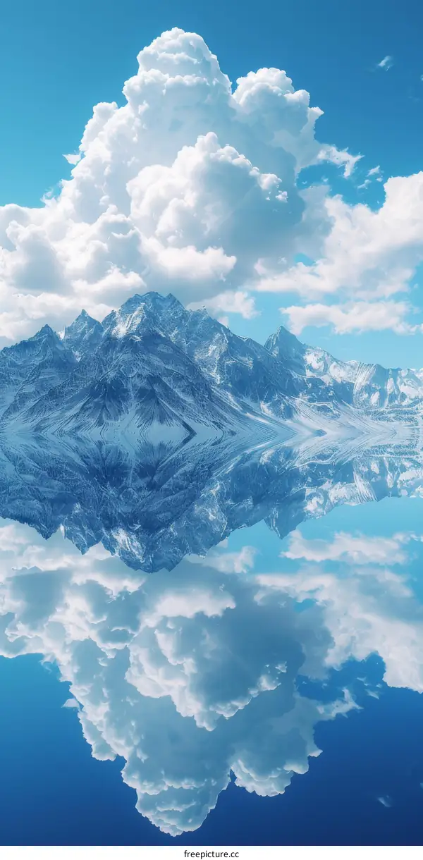 The mountain and its reflection