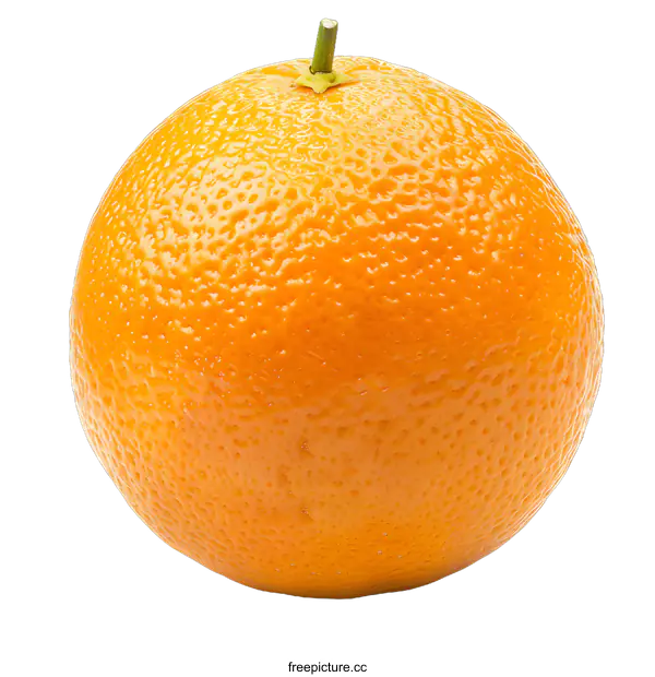 [Transparent Background PNG]Fresh Orange Fruit Isolated on White Background