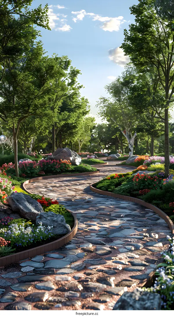 Garden landscape design renderings