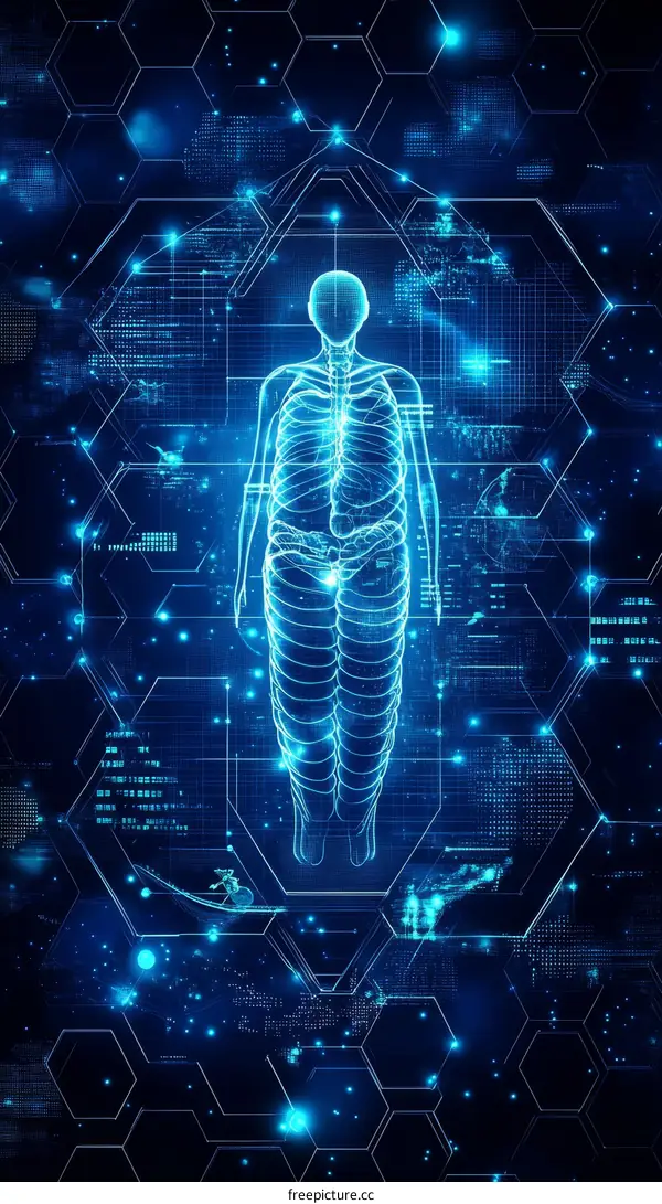 Human Body Digital Anatomy Illustration