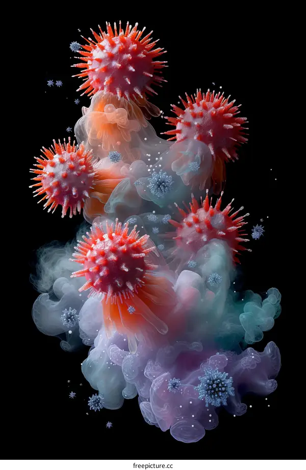 An Artistic Depiction of the Coronavirus