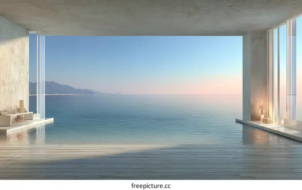 Modern Seaside Interior Design with Ocean View