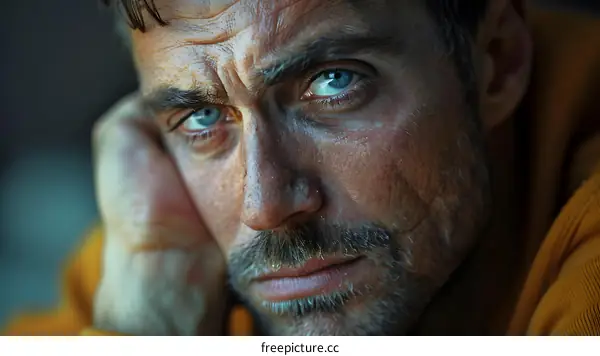 A man staring off into the distance